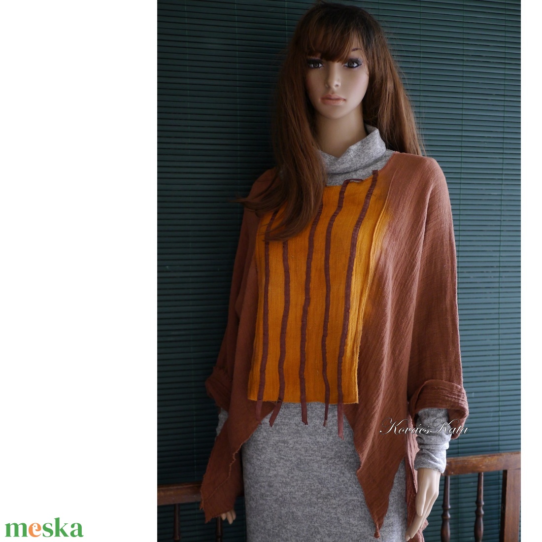 ARTSY TUNIKA - lagenlook géztunika / okker-barna - ruha & divat - női ruha - tunika - Meska.hu ARTSY TUNIKA - lagenlook géztunika / okker-barna - ruha & divat - női ruha - tunika - Meska.hu