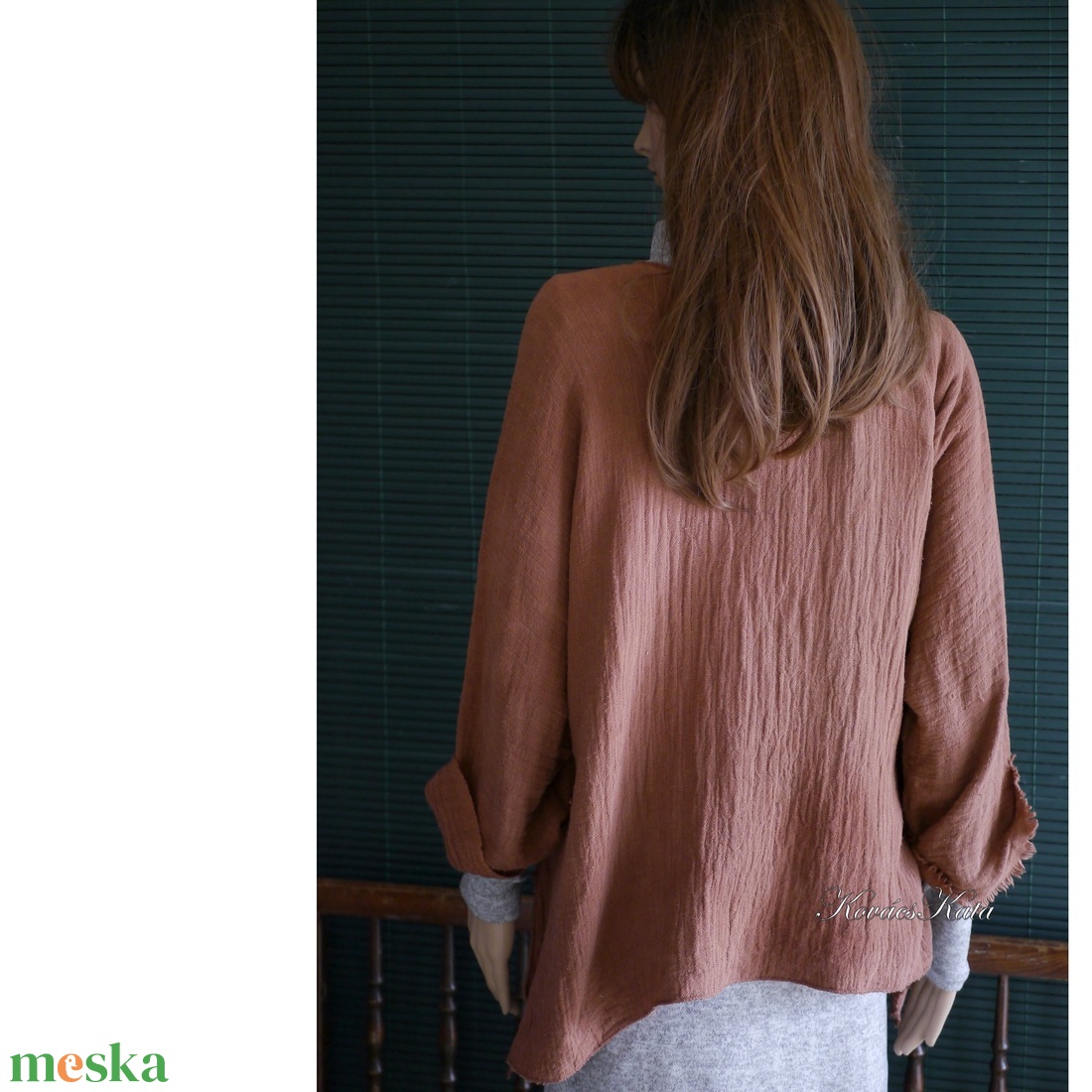 ARTSY TUNIKA - lagenlook géztunika / okker-barna - ruha & divat - női ruha - tunika - Meska.hu ARTSY TUNIKA - lagenlook géztunika / okker-barna - ruha & divat - női ruha - tunika - Meska.hu