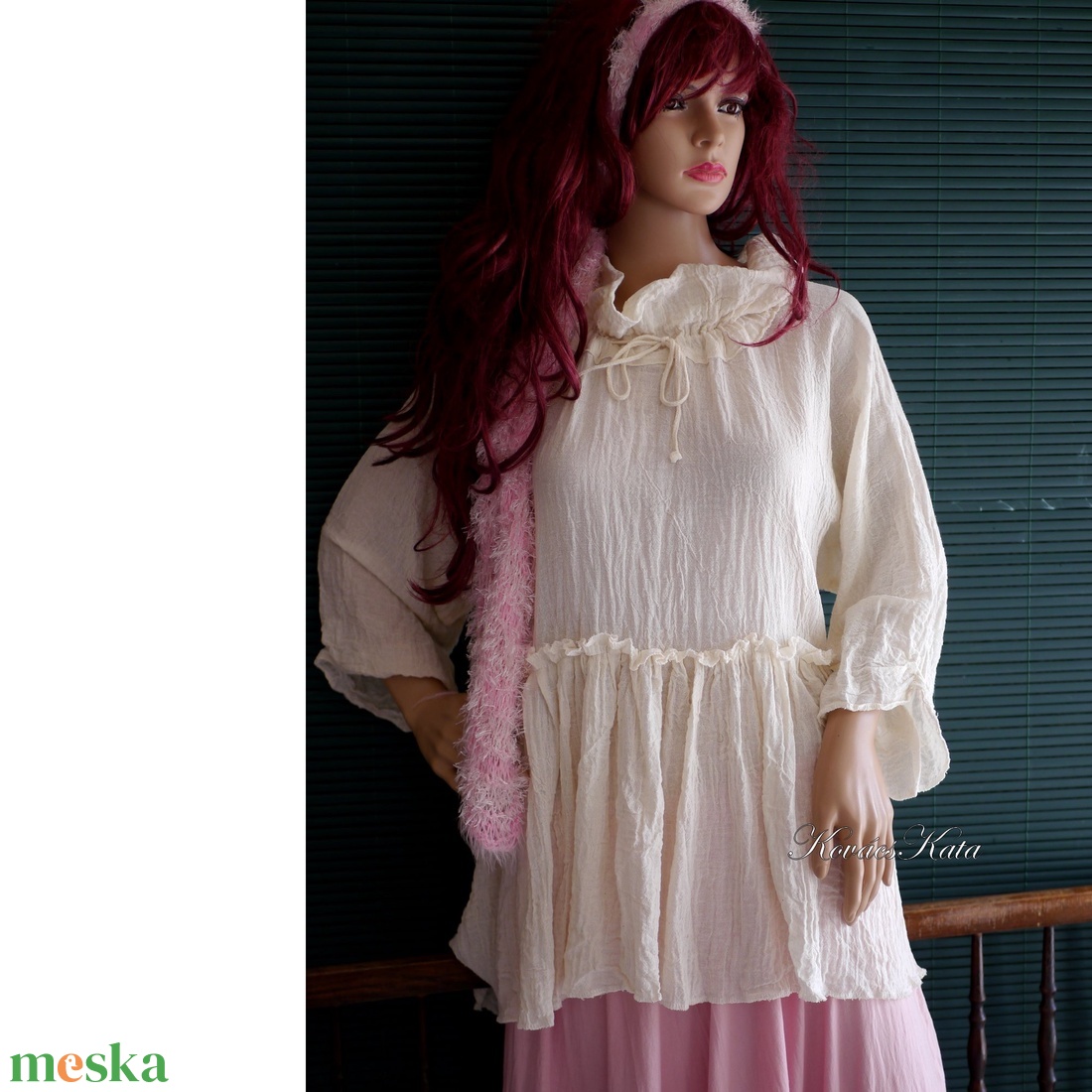 THALIA - lagenlook géz blúz / natúr - ruha & divat - női ruha - blúz - Meska.hu THALIA - lagenlook géz blúz / natúr - ruha & divat - női ruha - blúz - Meska.hu