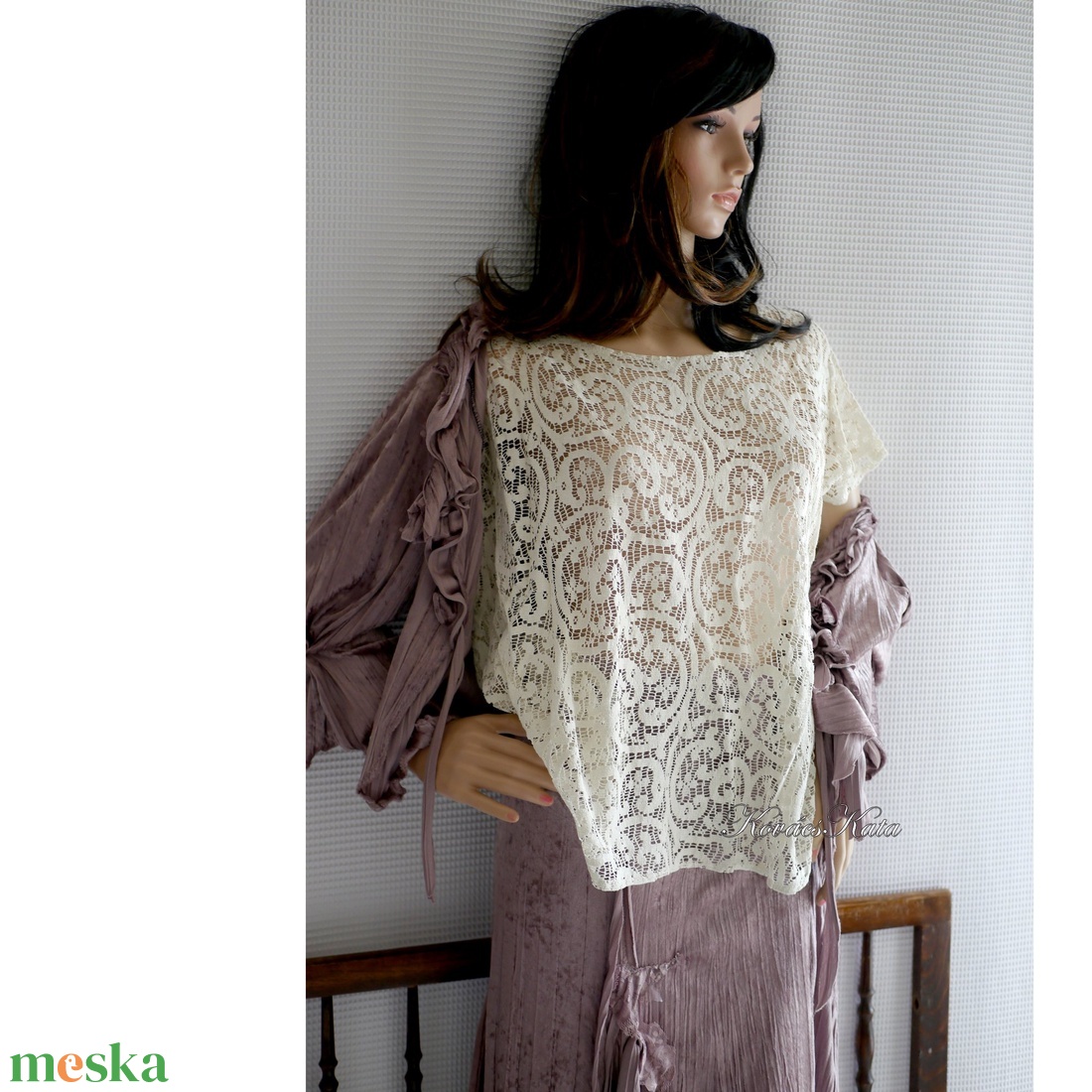 BAROKKMINTÁS VINTAGE KLÖPLI-CSIPKEBLÚZ - ruha & divat - női ruha - blúz - Meska.hu BAROKKMINTÁS VINTAGE KLÖPLI-CSIPKEBLÚZ - ruha & divat - női ruha - blúz - Meska.hu