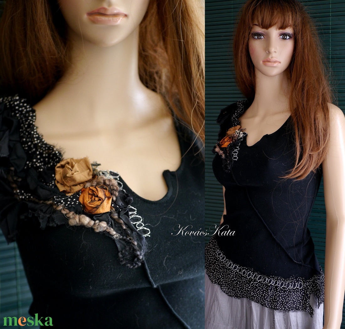 TIMI -artsy pamut top - ruha & divat - női ruha - top - Meska.hu TIMI -artsy pamut top - ruha & divat - női ruha - top - Meska.hu