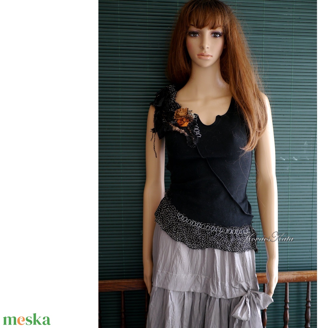 TIMI -artsy pamut top - ruha & divat - női ruha - top - Meska.hu TIMI -artsy pamut top - ruha & divat - női ruha - top - Meska.hu