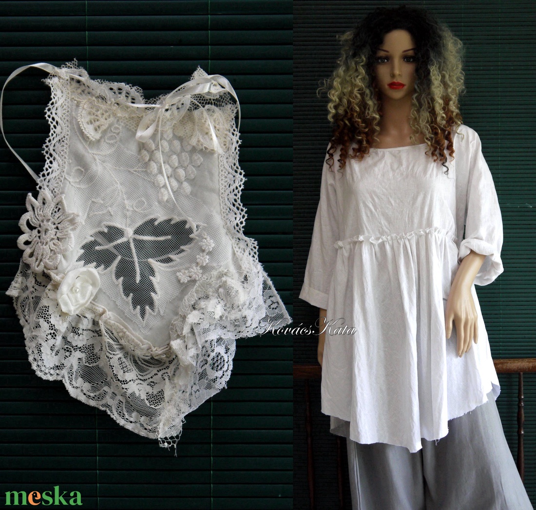 BABY-DOLL lenvászon tunika artsy zsabóval - ruha & divat - női ruha - tunika - Meska.hu BABY-DOLL lenvászon tunika artsy zsabóval - ruha & divat - női ruha - tunika - Meska.hu