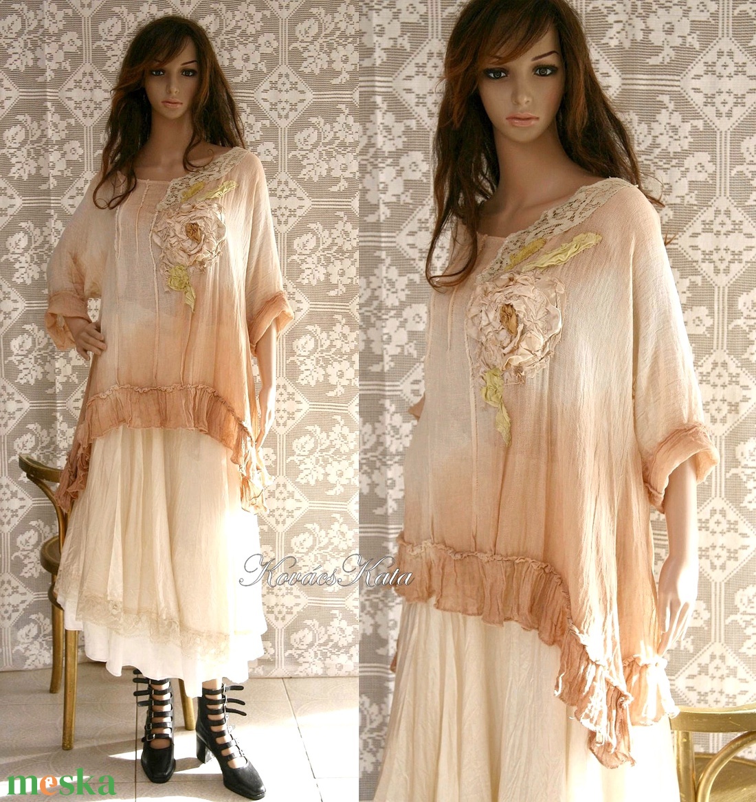 LINETTE - art to wear tunika - ruha & divat - női ruha - tunika - Meska.hu LINETTE - art to wear tunika - ruha & divat - női ruha - tunika - Meska.hu