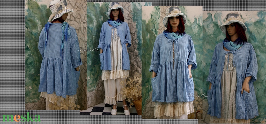 ROMI-KÖPENYKE - babydoll nyári kabátka - ruha & divat - női ruha - kabát - Meska.hu ROMI-KÖPENYKE - babydoll nyári kabátka - ruha & divat - női ruha - kabát - Meska.hu