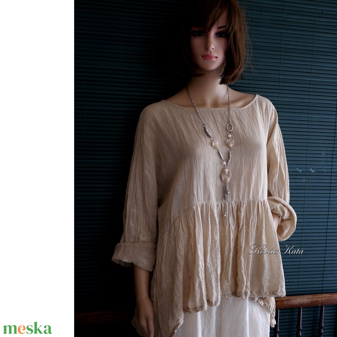 TERESA/drapp - babydoll-tunika, kismama ruha - ruha & divat - női ruha - kismamaruha - Meska.hu TERESA/drapp - babydoll-tunika, kismama ruha - ruha & divat - női ruha - kismamaruha - Meska.hu
