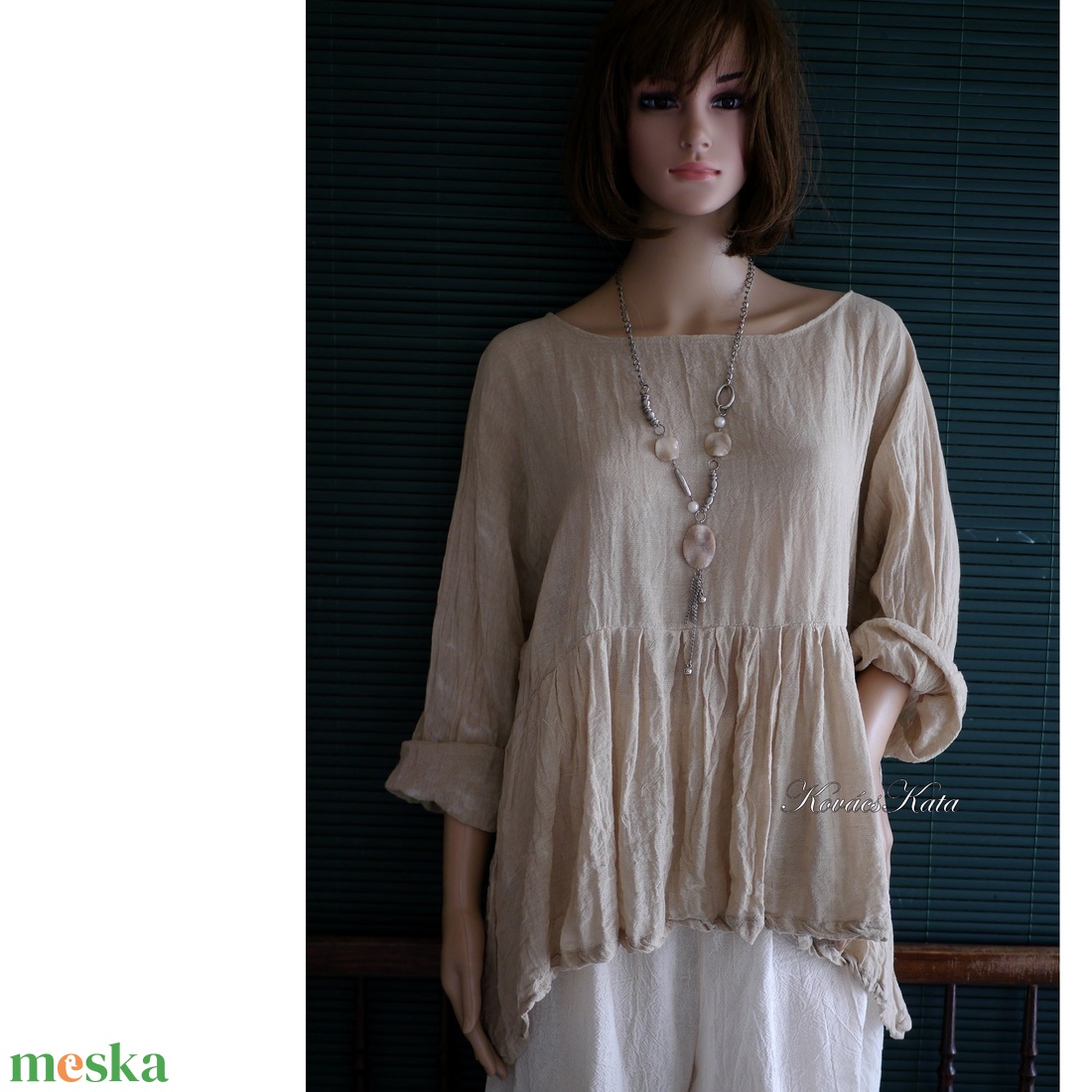 TERESA/drapp - babydoll-tunika, kismama ruha - ruha & divat - női ruha - kismamaruha - Meska.hu TERESA/drapp - babydoll-tunika, kismama ruha - ruha & divat - női ruha - kismamaruha - Meska.hu