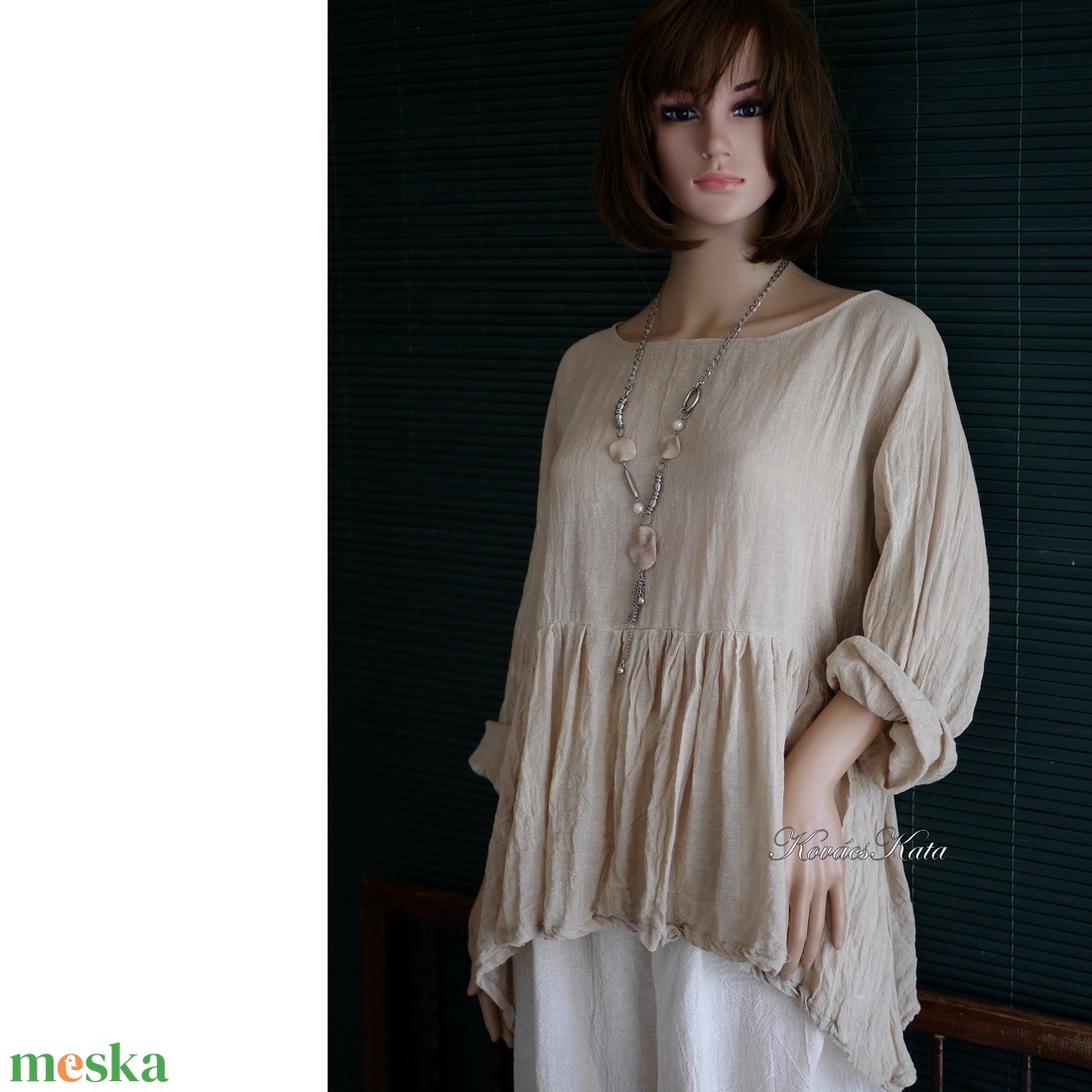 TERESA/drapp - babydoll-tunika, kismama ruha - ruha & divat - női ruha - kismamaruha - Meska.hu TERESA/drapp - babydoll-tunika, kismama ruha - ruha & divat - női ruha - kismamaruha - Meska.hu