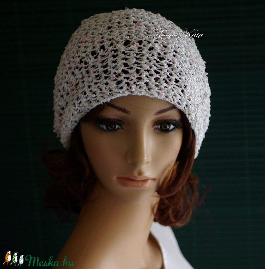 BEANIE / gyöngy - trendi kézzel kötött nyári sapka - ruha & divat - sál, sapka, kendő - sapka - Meska.hu BEANIE / gyöngy - trendi kézzel kötött nyári sapka - ruha & divat - sál, sapka, kendő - sapka - Meska.hu