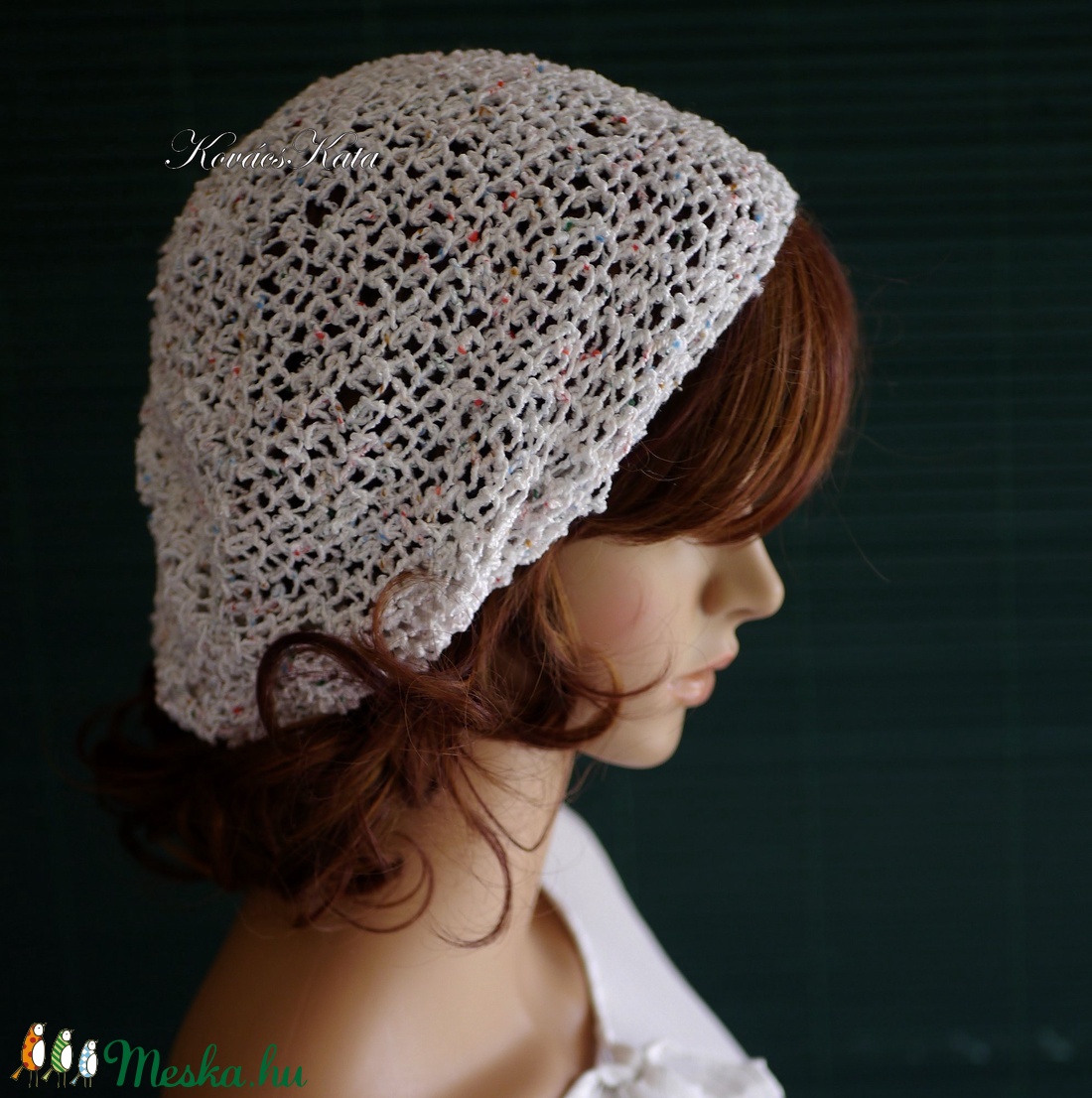 BEANIE / gyöngy - trendi kézzel kötött nyári sapka - ruha & divat - sál, sapka, kendő - sapka - Meska.hu BEANIE / gyöngy - trendi kézzel kötött nyári sapka - ruha & divat - sál, sapka, kendő - sapka - Meska.hu