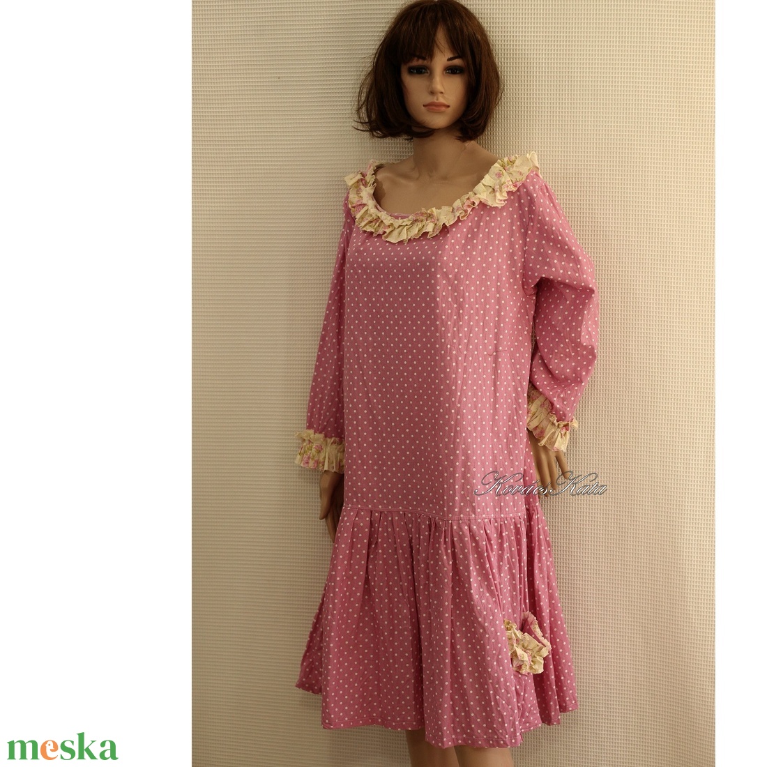 KAMILLA - pink pöttyös flapper-ruha - ruha & divat - női ruha - ruha - Meska.hu KAMILLA - pink pöttyös flapper-ruha - ruha & divat - női ruha - ruha - Meska.hu