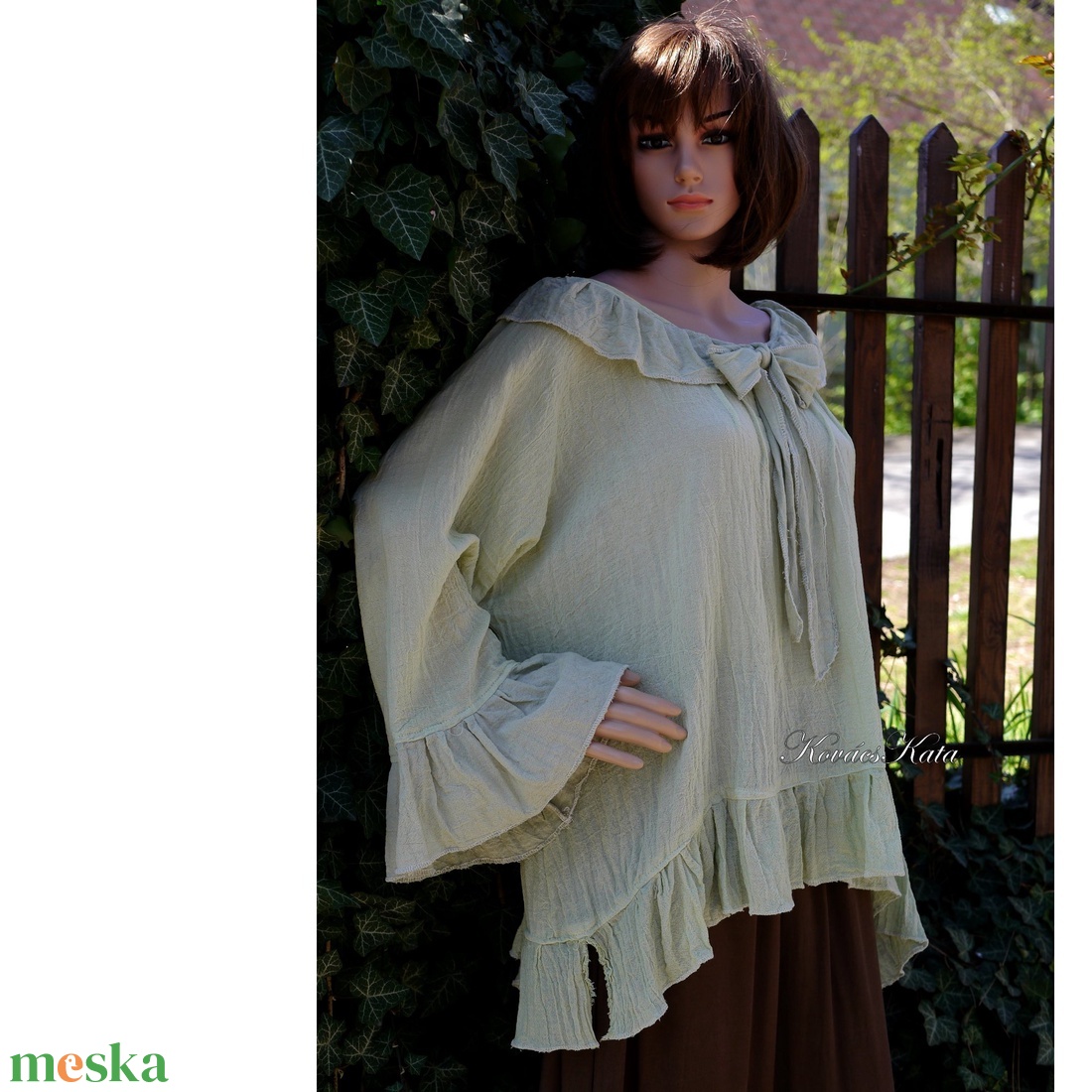POÉTA - lagenlook tunika / menta - ruha & divat - női ruha - blúz - Meska.hu POÉTA - lagenlook tunika / menta - ruha & divat - női ruha - blúz - Meska.hu