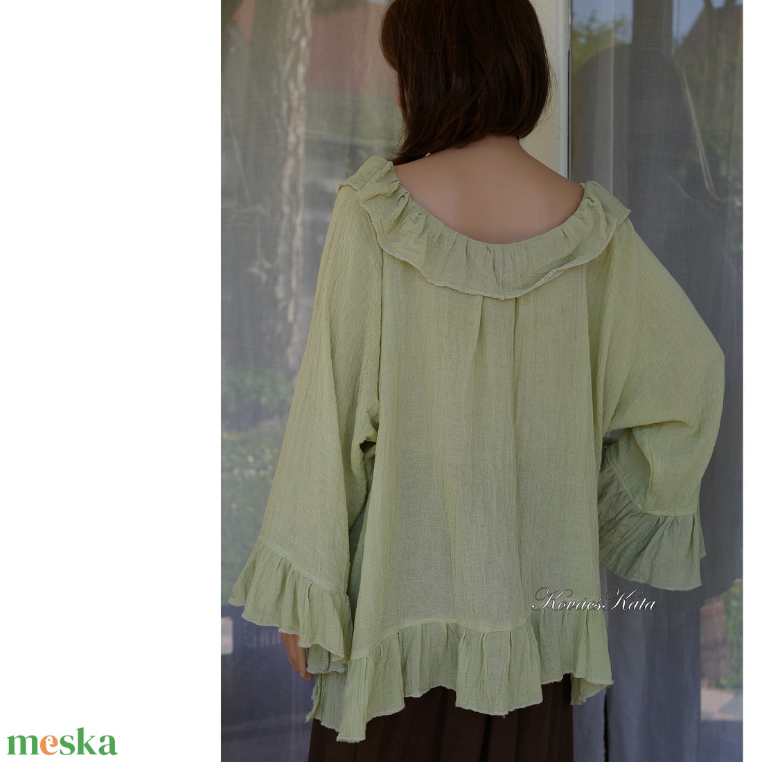POÉTA - lagenlook tunika / menta - ruha & divat - női ruha - blúz - Meska.hu POÉTA - lagenlook tunika / menta - ruha & divat - női ruha - blúz - Meska.hu