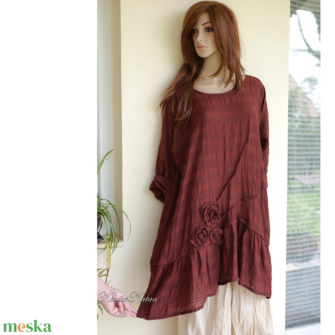 MARION - lagenlook tunika / rozsda - ruha & divat - női ruha - tunika - Meska.hu MARION - lagenlook tunika / rozsda - ruha & divat - női ruha - tunika - Meska.hu