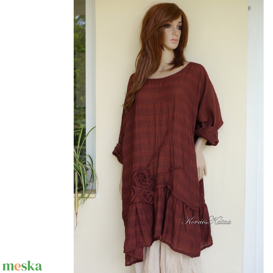 MARION - lagenlook tunika / rozsda - ruha & divat - női ruha - tunika - Meska.hu MARION - lagenlook tunika / rozsda - ruha & divat - női ruha - tunika - Meska.hu