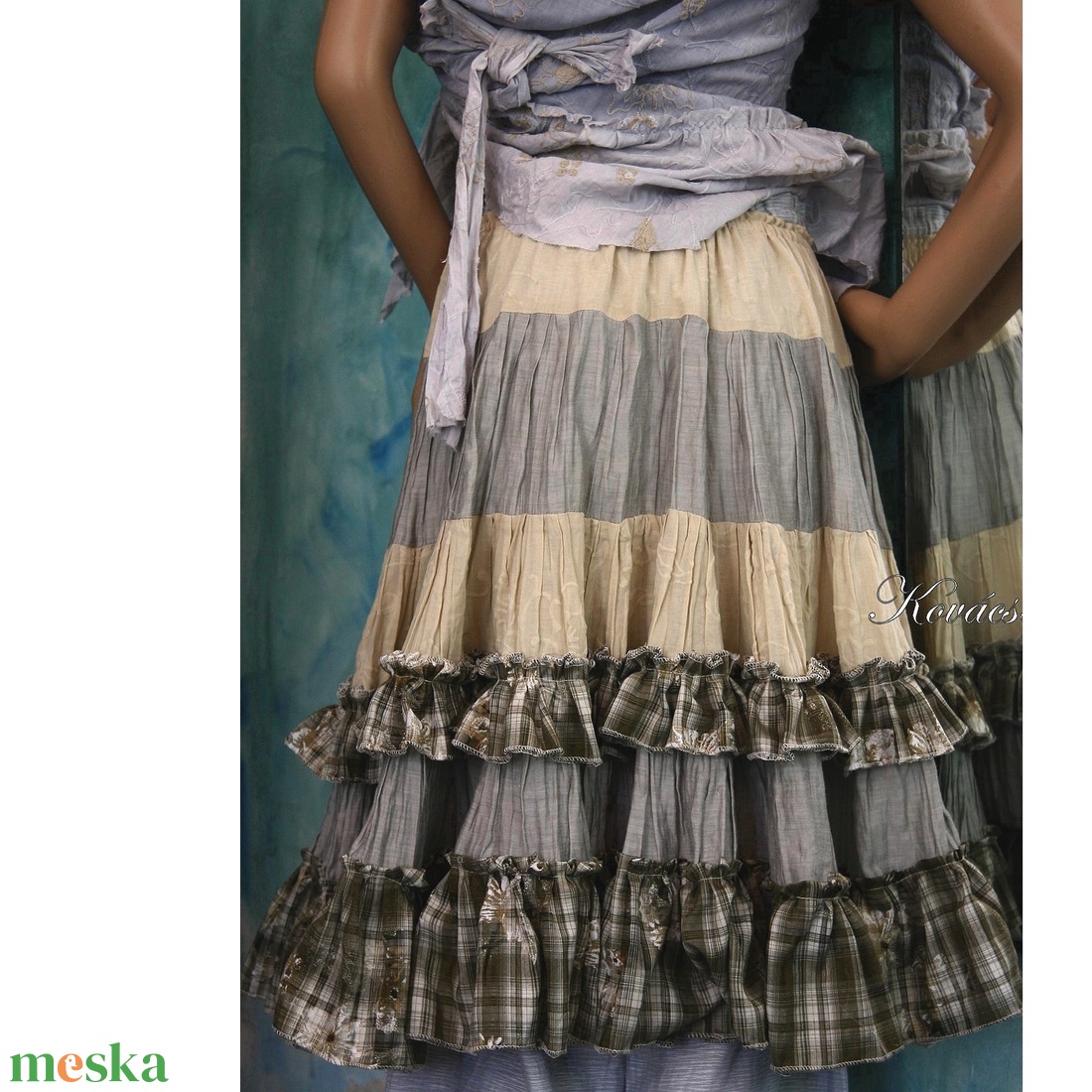 LONCI - shabby chic szalagos, fodros design szoknya - ruha & divat - női ruha - szoknya - Meska.hu LONCI - shabby chic szalagos, fodros design szoknya - ruha & divat - női ruha - szoknya - Meska.hu