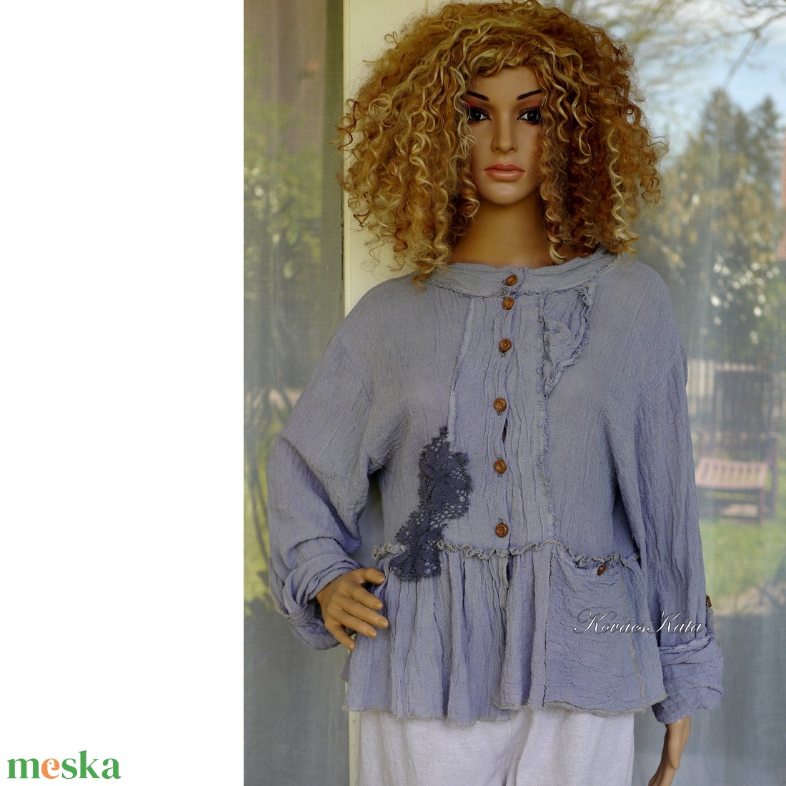 SZANDRA - artsy lagenlook ing-kabátka / acélszürke - ruha & divat - női ruha - blúz - Meska.hu SZANDRA - artsy lagenlook ing-kabátka / acélszürke - ruha & divat - női ruha - blúz - Meska.hu
