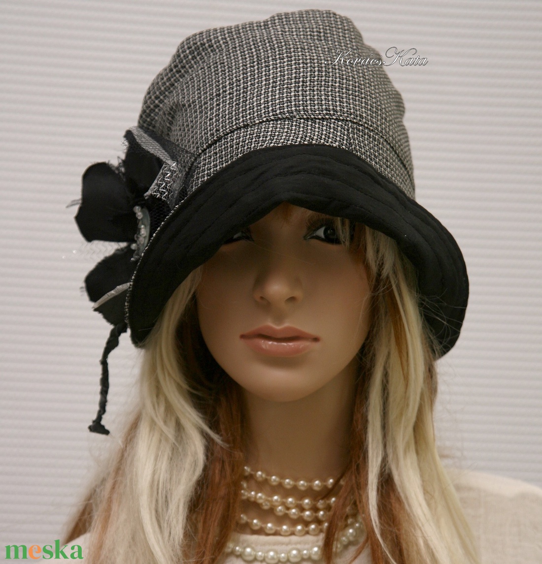 MALINKA cloche - lenszövet flapper kalap - ruha & divat - sál, sapka, kendő - kalap - Meska.hu MALINKA cloche - lenszövet flapper kalap - ruha & divat - sál, sapka, kendő - kalap - Meska.hu
