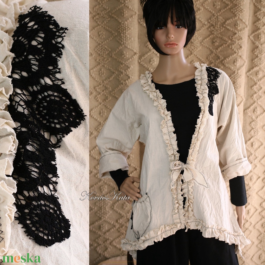 HERMINA kabátka - artsy lagenlook design - ruha & divat - női ruha - blézer & kosztüm - Meska.hu HERMINA kabátka - artsy lagenlook design - ruha & divat - női ruha - blézer & kosztüm - Meska.hu