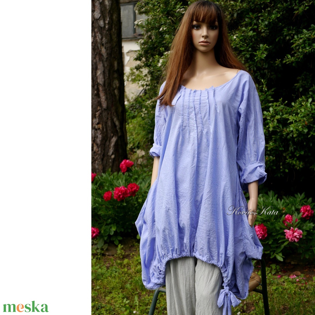 NICOLE/encián - extravagáns lagenlook tunika - ruha & divat - női ruha - tunika - Meska.hu NICOLE/encián - extravagáns lagenlook tunika - ruha & divat - női ruha - tunika - Meska.hu