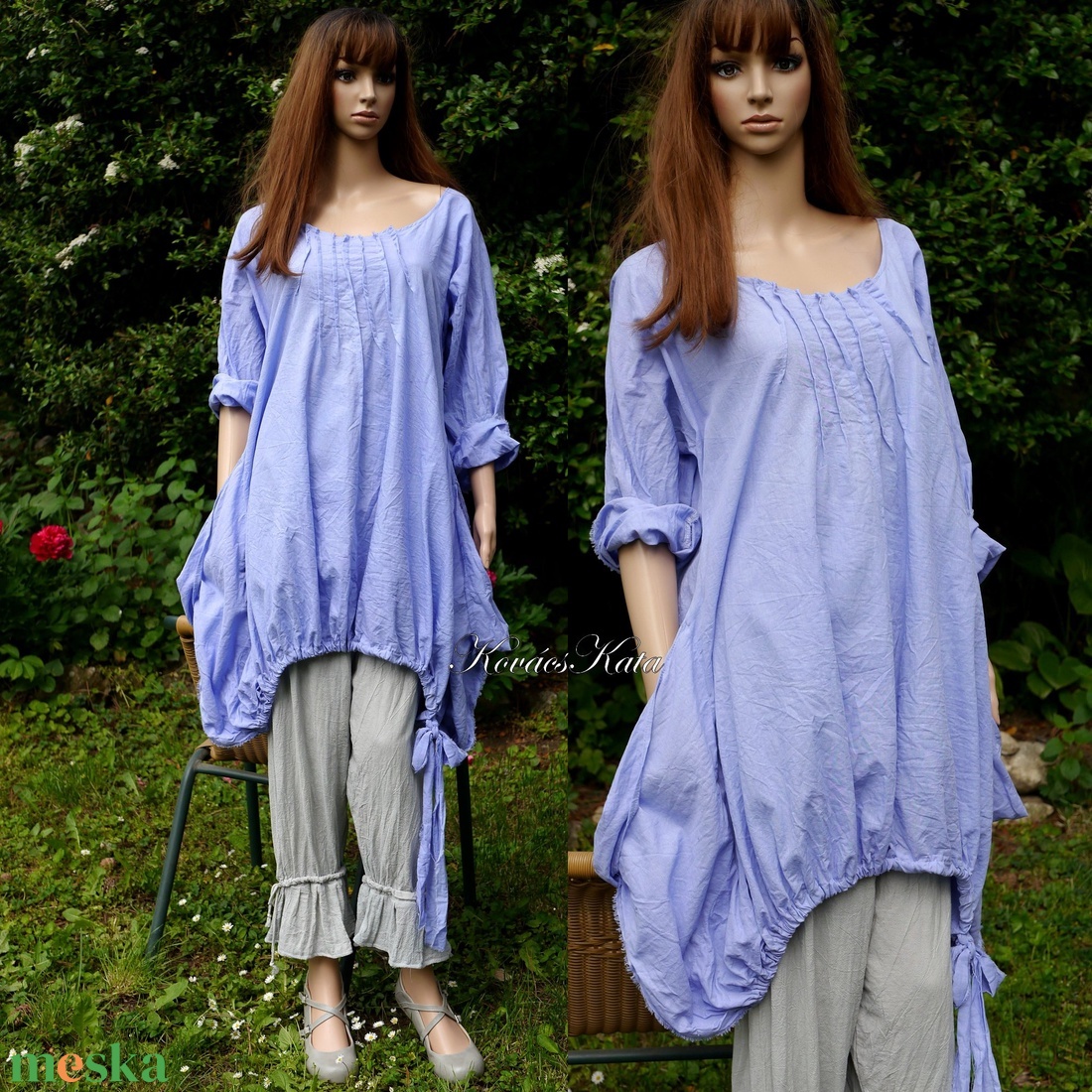 NICOLE/encián - extravagáns lagenlook tunika - ruha & divat - női ruha - tunika - Meska.hu NICOLE/encián - extravagáns lagenlook tunika - ruha & divat - női ruha - tunika - Meska.hu