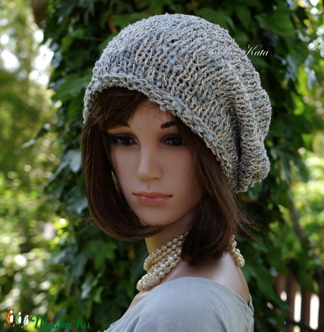 BEANIE - trendi kézzel kötött len-pamut sapka / palakék csillámos - ruha & divat - sál, sapka, kendő - sapka - Meska.hu BEANIE - trendi kézzel kötött len-pamut sapka / palakék csillámos - ruha & divat - sál, sapka, kendő - sapka - Meska.hu