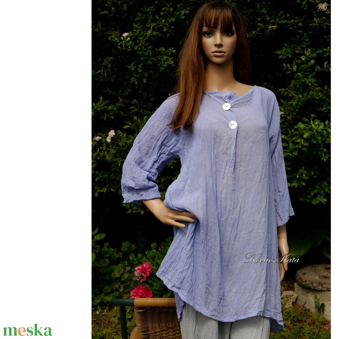 PIKTOR/égkék - lagenlook tunika - ruha & divat - női ruha - tunika - Meska.hu PIKTOR/égkék - lagenlook tunika - ruha & divat - női ruha - tunika - Meska.hu