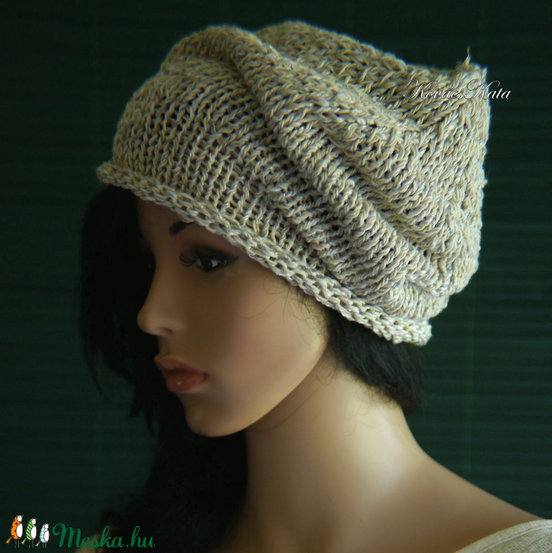 BEANIE/palakék - trendi kézzel kötött sapka - ruha & divat - sál, sapka, kendő - sapka - Meska.hu BEANIE/palakék - trendi kézzel kötött sapka - ruha & divat - sál, sapka, kendő - sapka - Meska.hu