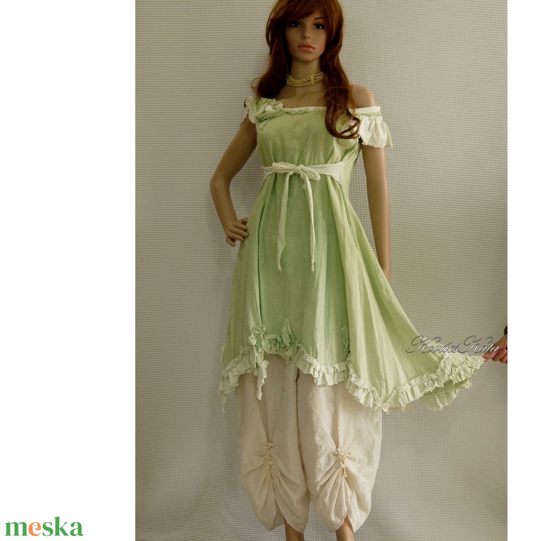 OPHELIA / zöld - shabby chic princessz-ruha - ruha & divat - női ruha - ruha - Meska.hu OPHELIA / zöld - shabby chic princessz-ruha - ruha & divat - női ruha - ruha - Meska.hu
