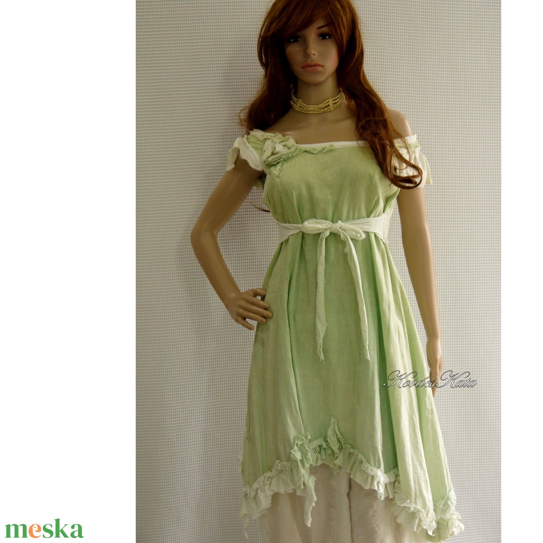 OPHELIA / zöld - shabby chic princessz-ruha - ruha & divat - női ruha - ruha - Meska.hu OPHELIA / zöld - shabby chic princessz-ruha - ruha & divat - női ruha - ruha - Meska.hu