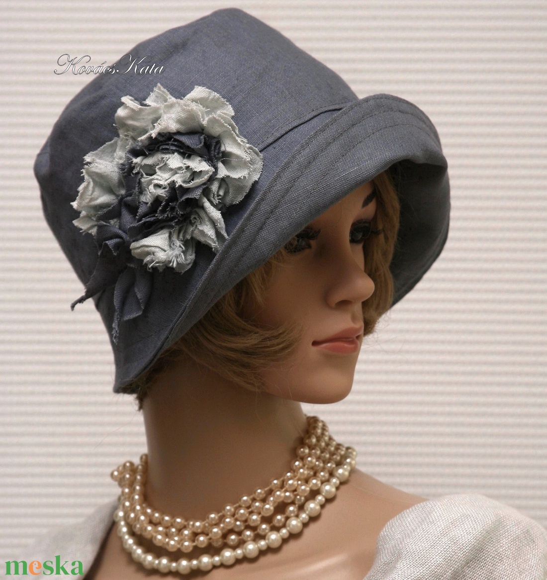 MARA cloche - acélszürke flapper kalap - ruha & divat - sál, sapka, kendő - kalap - Meska.hu MARA cloche - acélszürke flapper kalap - ruha & divat - sál, sapka, kendő - kalap - Meska.hu