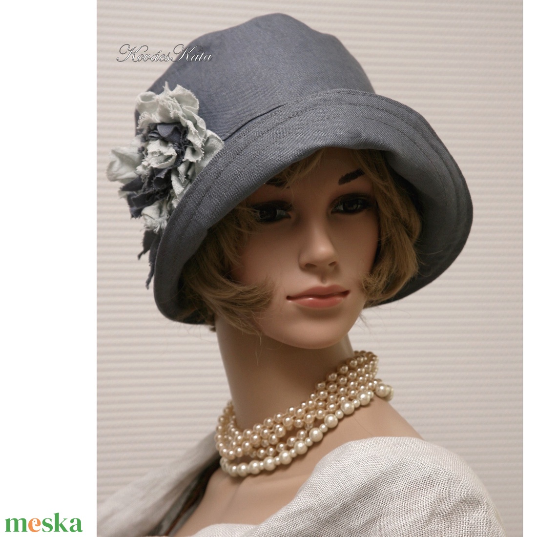 MARA cloche - acélszürke flapper kalap - ruha & divat - sál, sapka, kendő - kalap - Meska.hu MARA cloche - acélszürke flapper kalap - ruha & divat - sál, sapka, kendő - kalap - Meska.hu
