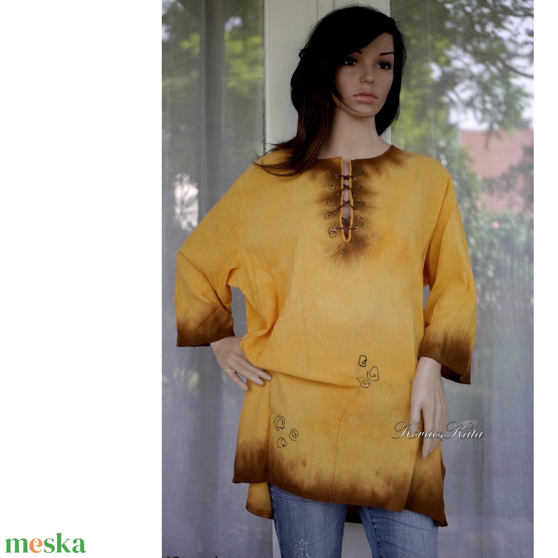 ARANY-ÍJÁSZ - design tunika, vászoning - ruha & divat - női ruha - tunika - Meska.hu ARANY-ÍJÁSZ - design tunika, vászoning - ruha & divat - női ruha - tunika - Meska.hu