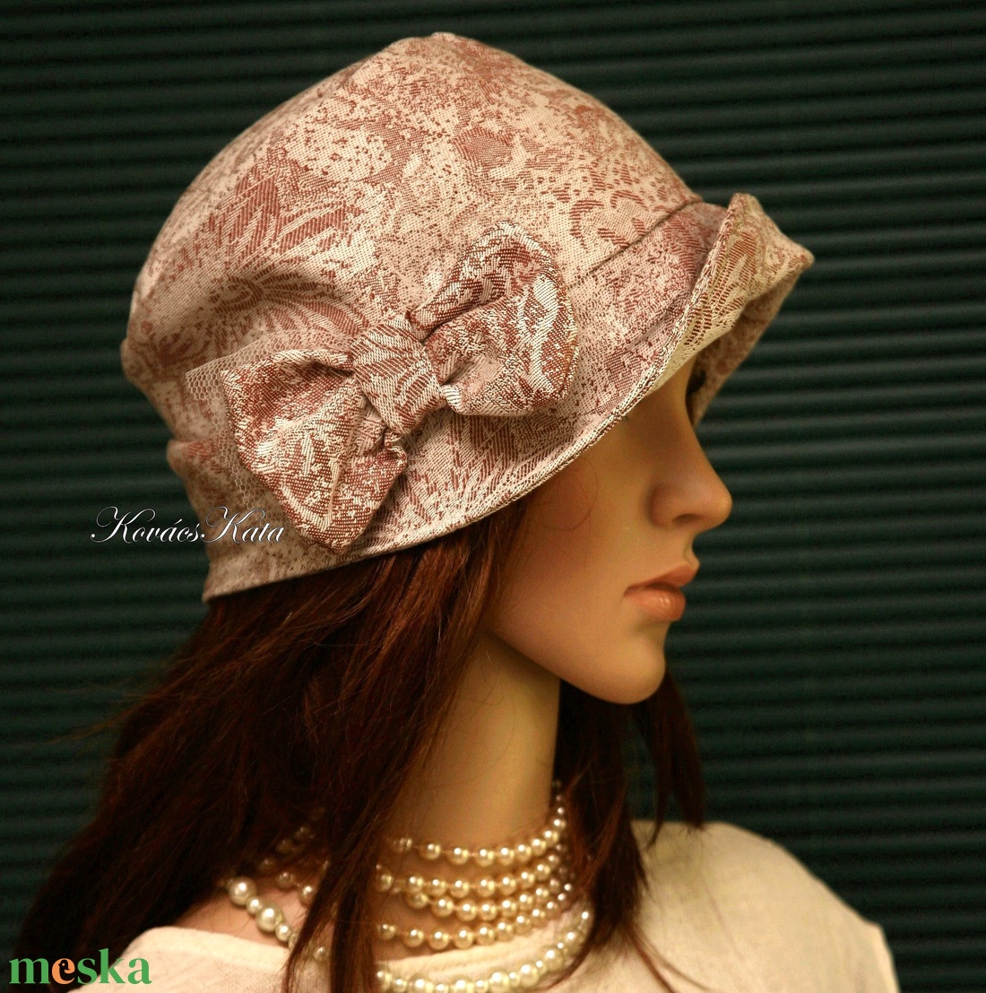 MARIE cloche - lenvászon flapper kalap - ruha & divat - sál, sapka, kendő - kalap - Meska.hu MARIE cloche - lenvászon flapper kalap - ruha & divat - sál, sapka, kendő - kalap - Meska.hu