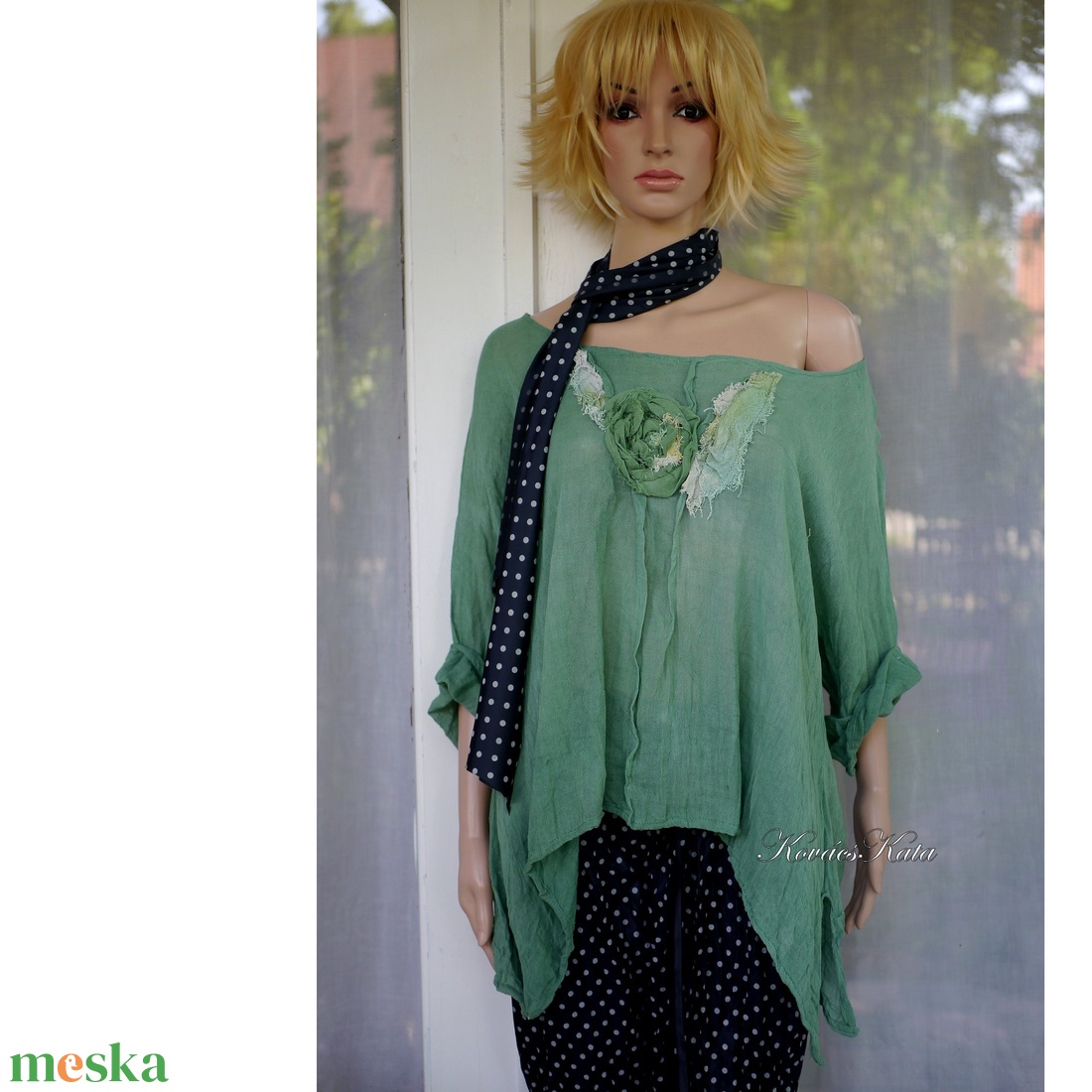 GIGI / zöld - batikolt lagenlook tunika - ruha & divat - női ruha - tunika - Meska.hu GIGI / zöld - batikolt lagenlook tunika - ruha & divat - női ruha - tunika - Meska.hu