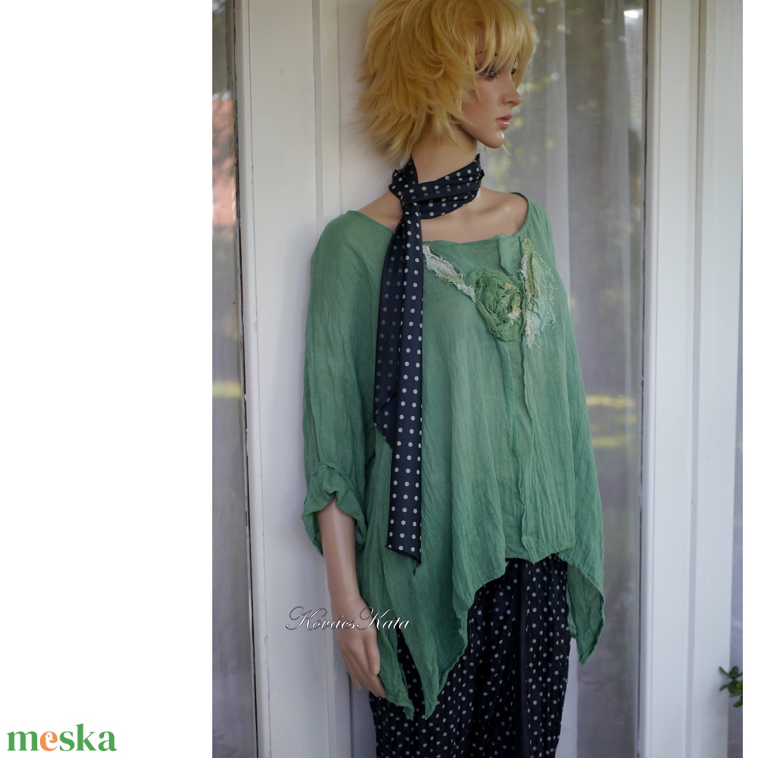 GIGI / zöld - batikolt lagenlook tunika - ruha & divat - női ruha - tunika - Meska.hu GIGI / zöld - batikolt lagenlook tunika - ruha & divat - női ruha - tunika - Meska.hu