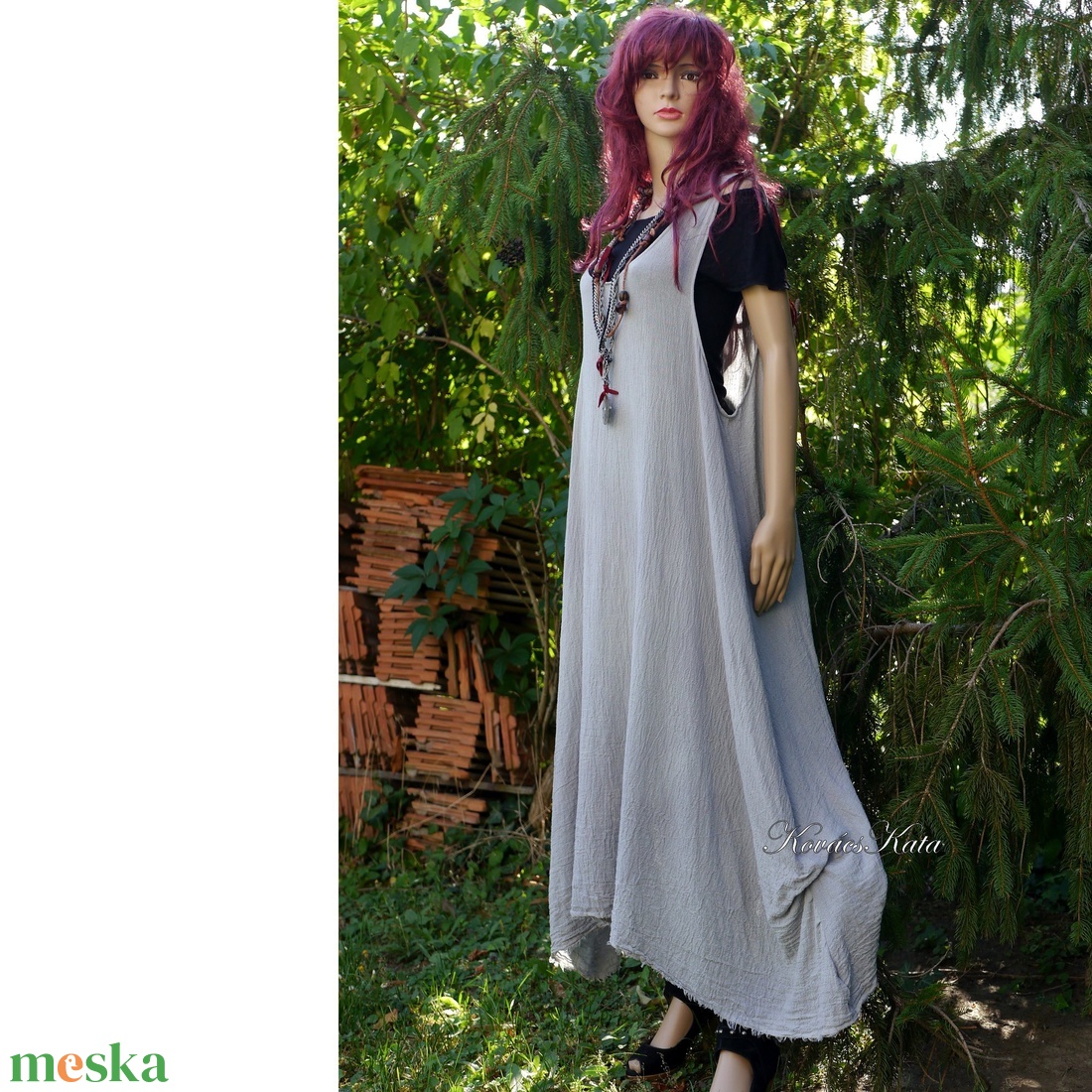 KIRA - lagenlook géz-kabátka / ezüst-szürke - ruha & divat - női ruha - bolero - Meska.hu KIRA - lagenlook géz-kabátka / ezüst-szürke - ruha & divat - női ruha - bolero - Meska.hu