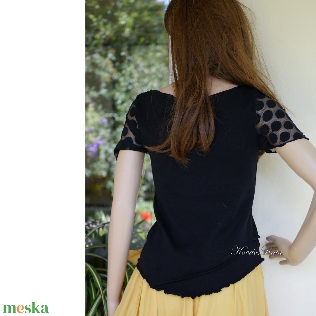 PÖTTY-CSIPKÉS MADONNA - artsy pamut top - ruha & divat - női ruha - top - Meska.hu PÖTTY-CSIPKÉS MADONNA - artsy pamut top - ruha & divat - női ruha - top - Meska.hu