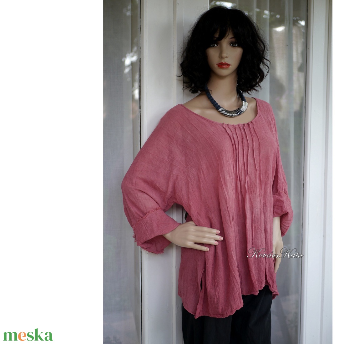TERESA/téglaszín - babydoll-tunika, kismama ruha - ruha & divat - női ruha - kismamaruha - Meska.hu TERESA/téglaszín - babydoll-tunika, kismama ruha - ruha & divat - női ruha - kismamaruha - Meska.hu