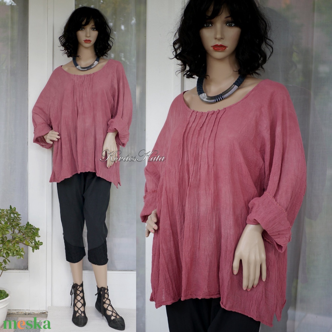 TERESA/téglaszín - babydoll-tunika, kismama ruha - ruha & divat - női ruha - kismamaruha - Meska.hu TERESA/téglaszín - babydoll-tunika, kismama ruha - ruha & divat - női ruha - kismamaruha - Meska.hu