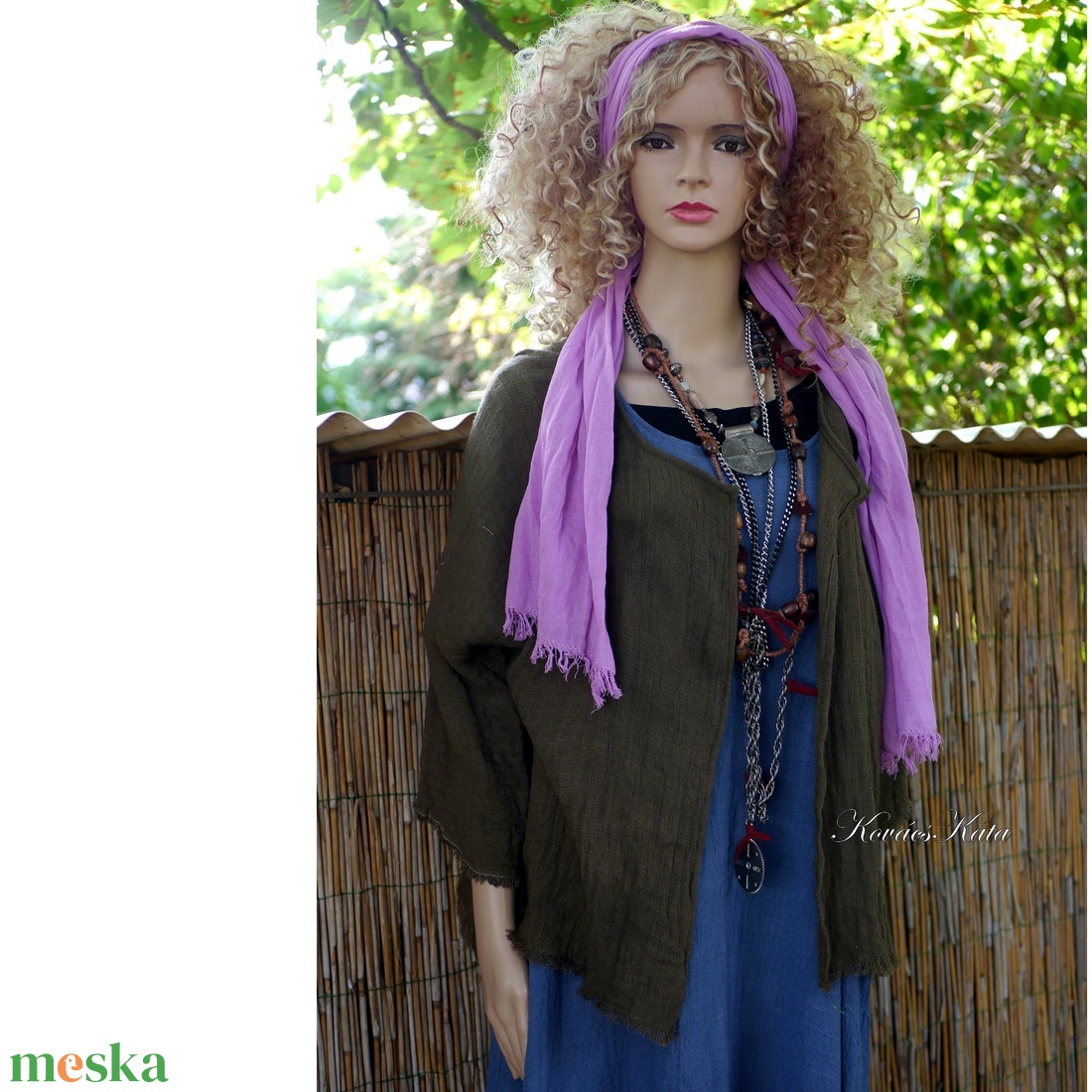 KIRA - lagenlook géz-kabátka / kávébarna - ruha & divat - női ruha - bolero - Meska.hu KIRA - lagenlook géz-kabátka / kávébarna - ruha & divat - női ruha - bolero - Meska.hu