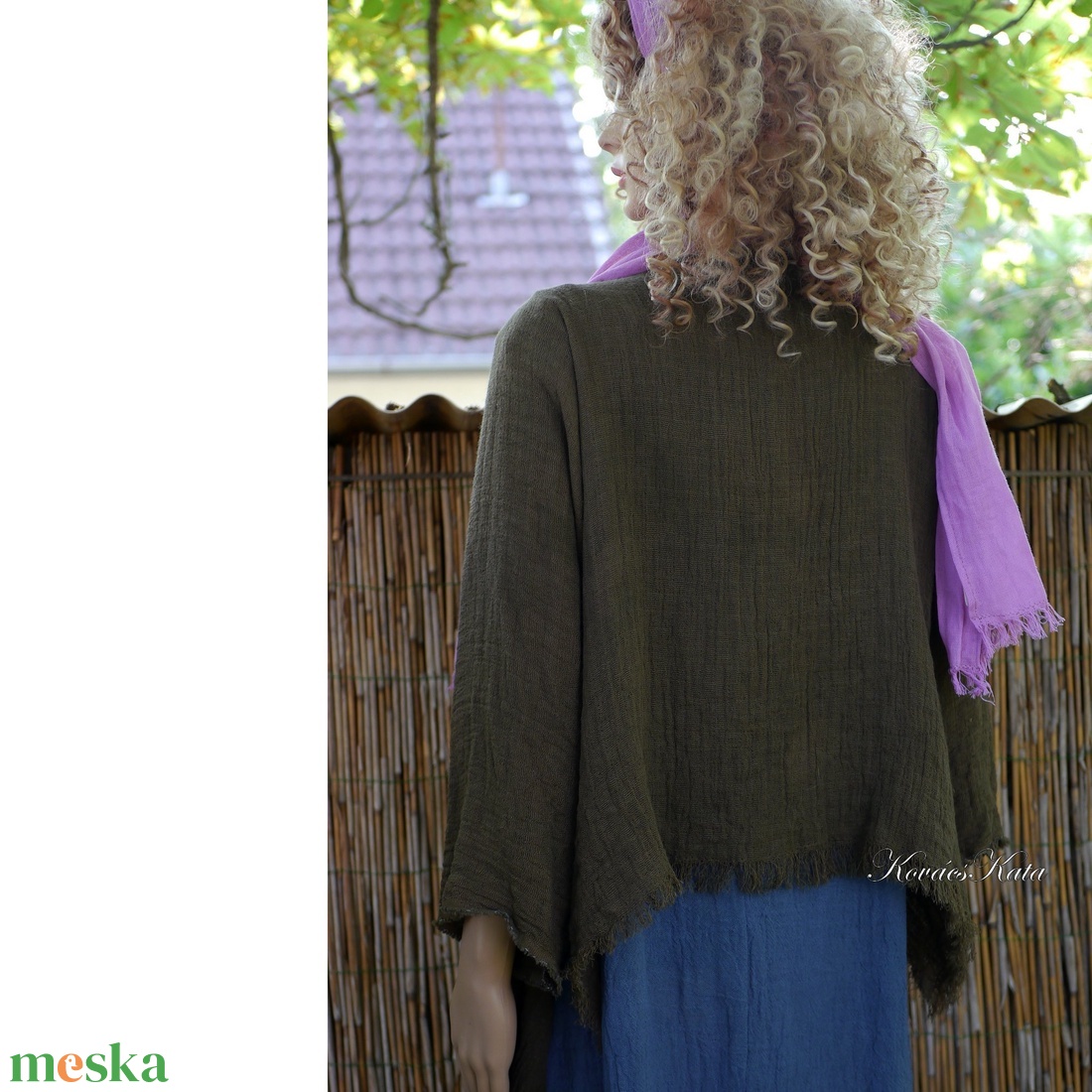 KIRA - lagenlook géz-kabátka / kávébarna - ruha & divat - női ruha - bolero - Meska.hu KIRA - lagenlook géz-kabátka / kávébarna - ruha & divat - női ruha - bolero - Meska.hu