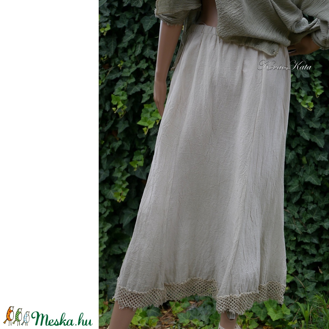 ELLI - shabby chic vászonszoknya - ruha & divat - női ruha - szoknya - Meska.hu ELLI - shabby chic vászonszoknya - ruha & divat - női ruha - szoknya - Meska.hu