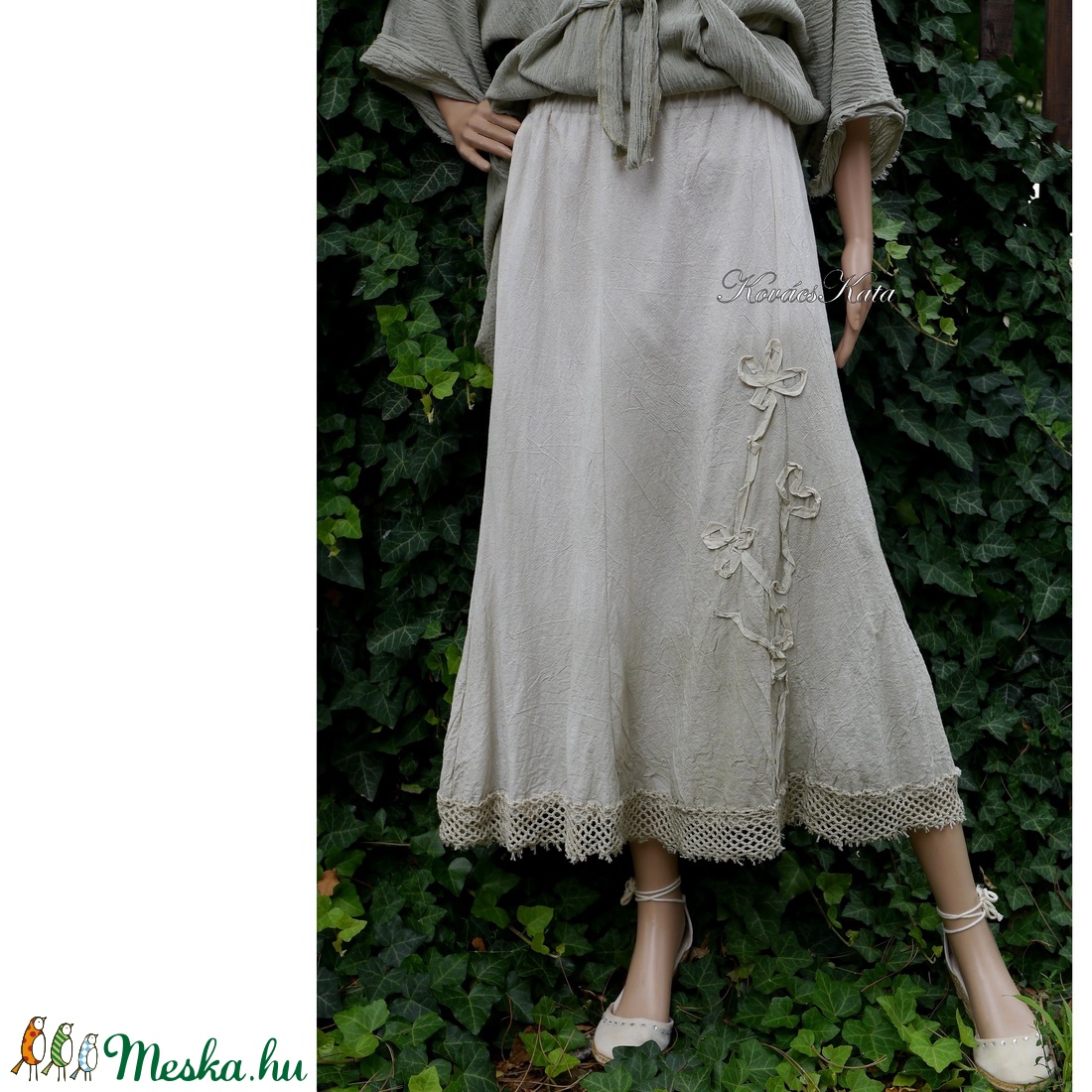 ELLI - shabby chic vászonszoknya - ruha & divat - női ruha - szoknya - Meska.hu ELLI - shabby chic vászonszoknya - ruha & divat - női ruha - szoknya - Meska.hu