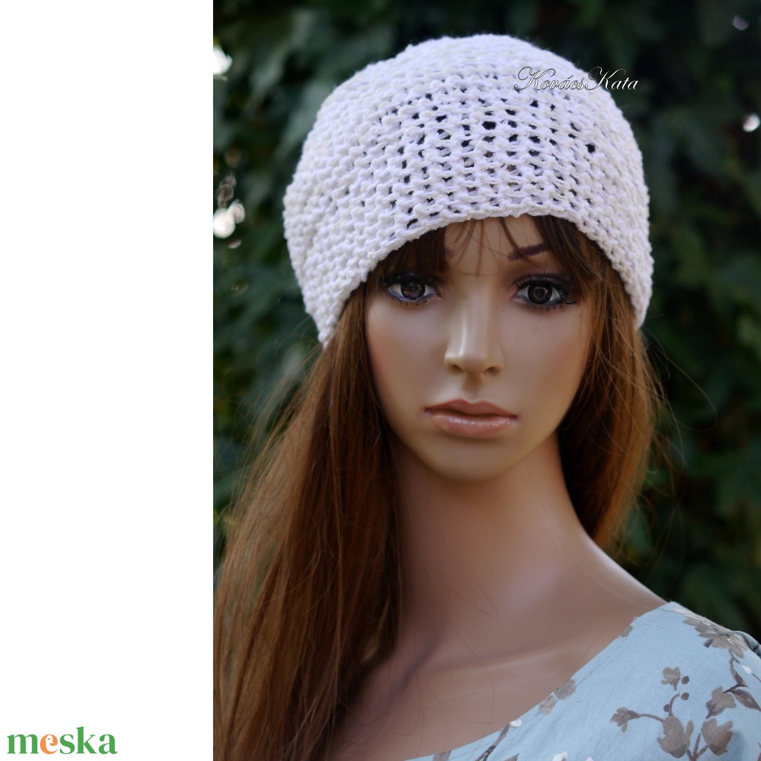 BEANIE / alma - trendi kézzel kötött pamut sapka / fehér - ruha & divat - sál, sapka, kendő - sapka - Meska.hu BEANIE / alma - trendi kézzel kötött pamut sapka / fehér - ruha & divat - sál, sapka, kendő - sapka - Meska.hu