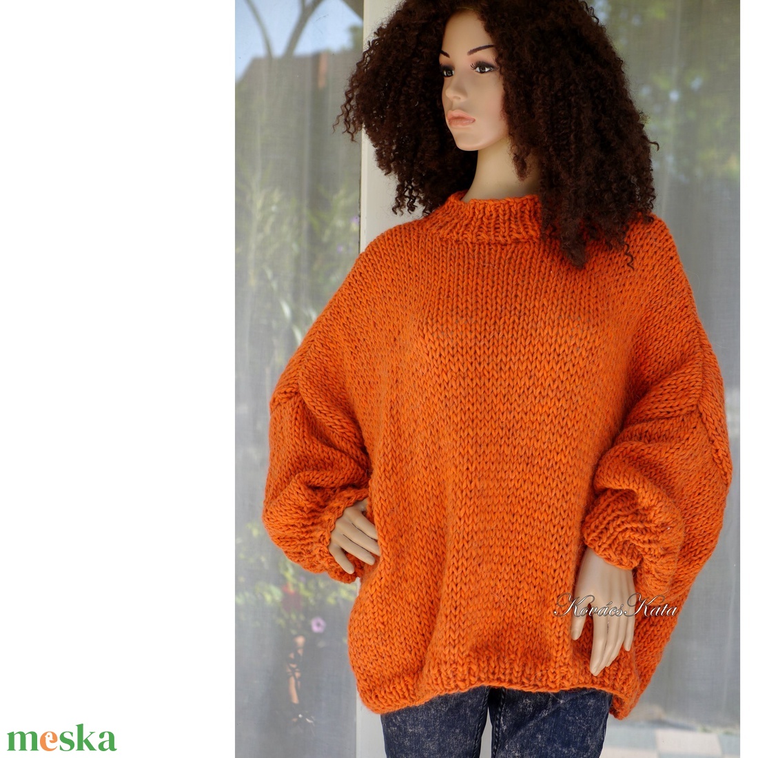 BOYFRIEND MAXI-PULCSI - oversized kézzel kötött gyapjú pulóver / sárgarépa - ruha & divat - női ruha - pulóver - Meska.hu BOYFRIEND MAXI-PULCSI - oversized kézzel kötött gyapjú pulóver / sárgarépa - ruha & divat - női ruha - pulóver - Meska.hu