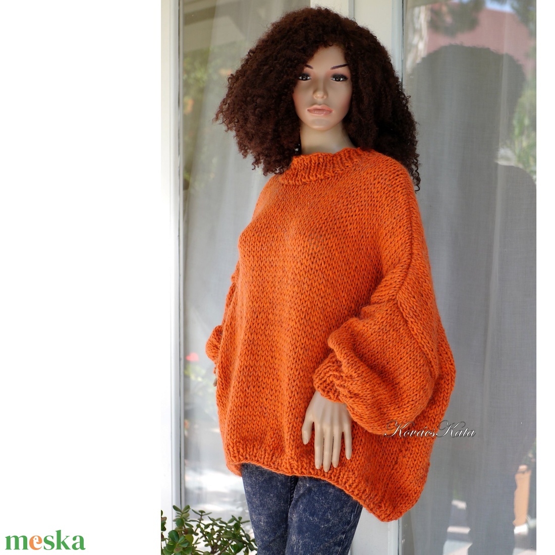BOYFRIEND MAXI-PULCSI - oversized kézzel kötött gyapjú pulóver / sárgarépa - ruha & divat - női ruha - pulóver - Meska.hu BOYFRIEND MAXI-PULCSI - oversized kézzel kötött gyapjú pulóver / sárgarépa - ruha & divat - női ruha - pulóver - Meska.hu