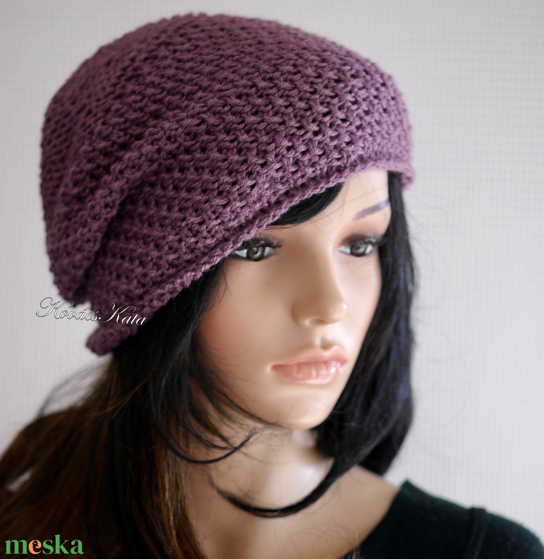 LIBERTY / beanie - kézzel kötött exkluzív alpaka-selyem sapka / szilva - ruha & divat - sál, sapka, kendő - sapka - Meska.hu LIBERTY / beanie - kézzel kötött exkluzív alpaka-selyem sapka / szilva - ruha & divat - sál, sapka, kendő - sapka - Meska.hu