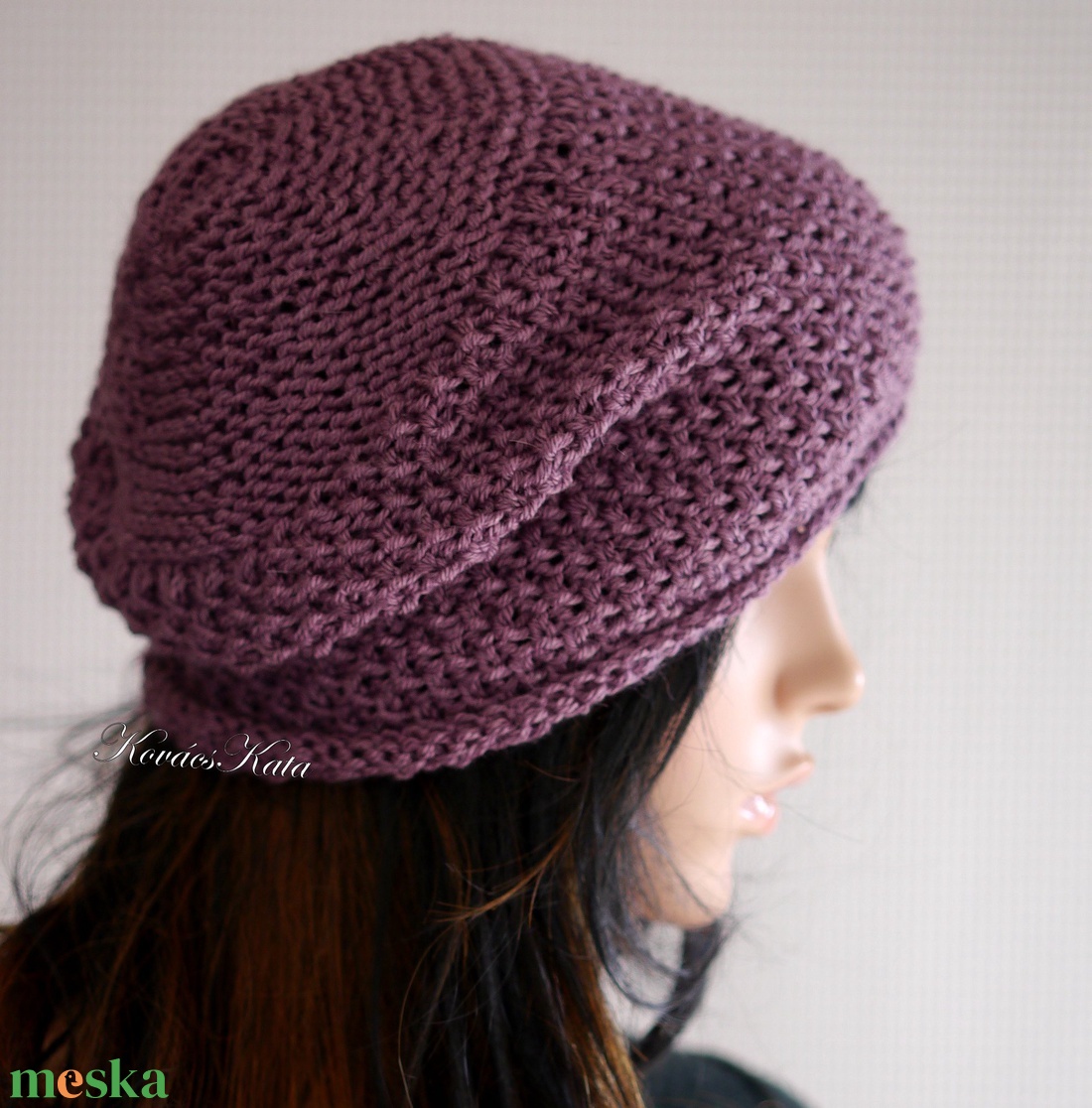 LIBERTY / beanie - kézzel kötött exkluzív alpaka-selyem sapka / szilva - ruha & divat - sál, sapka, kendő - sapka - Meska.hu LIBERTY / beanie - kézzel kötött exkluzív alpaka-selyem sapka / szilva - ruha & divat - sál, sapka, kendő - sapka - Meska.hu