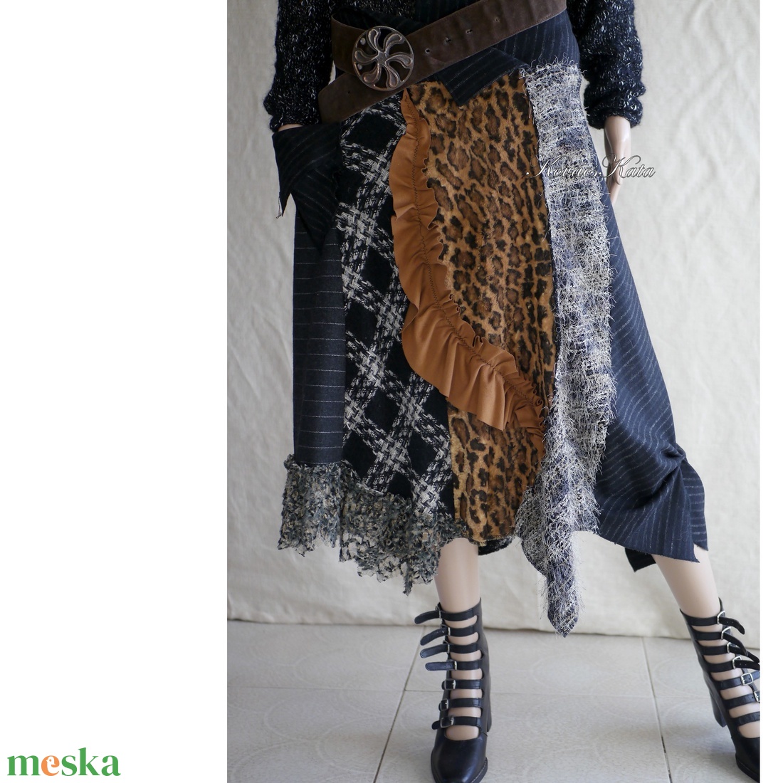 ZINA - patchwork téli design szoknya - ruha & divat - női ruha - szoknya - Meska.hu ZINA - patchwork téli design szoknya - ruha & divat - női ruha - szoknya - Meska.hu